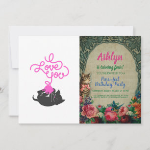 Ich Liebe Sie - Wolle - Rücken Farbe wählen Einladung