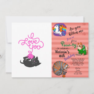 Ich Liebe Sie - Wollkugel - Wählen Sie die Farbe z Einladung