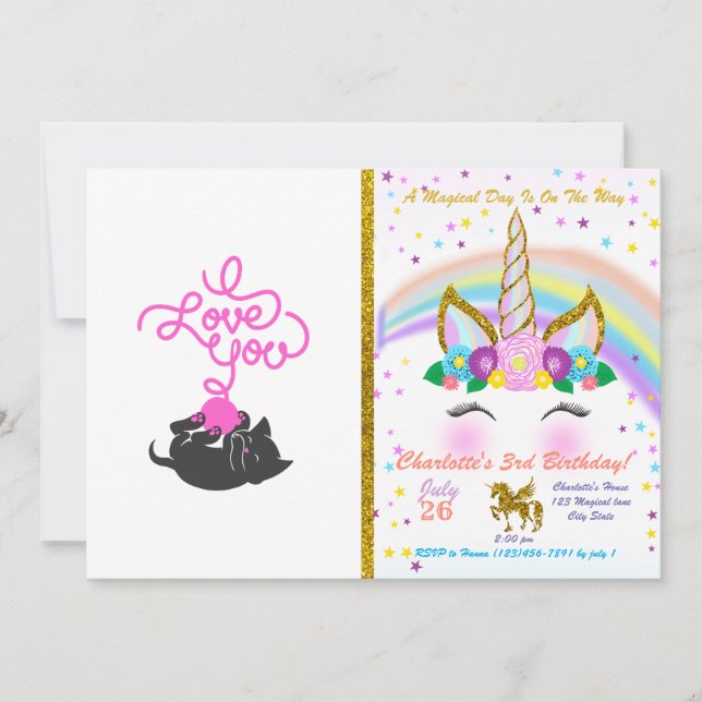 Ich Liebe Sie - Wollkugel - Wählen Sie die Farbe z Einladung (Vorderseite)