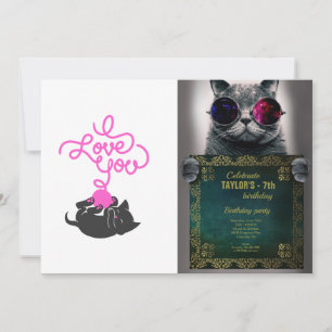 Ich Liebe Sie - Wollkugel - Wählen Sie die Farbe z Einladung