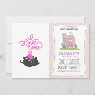 Ich Liebe Sie - Wollkugel - Wählen Sie die Farbe z Einladung