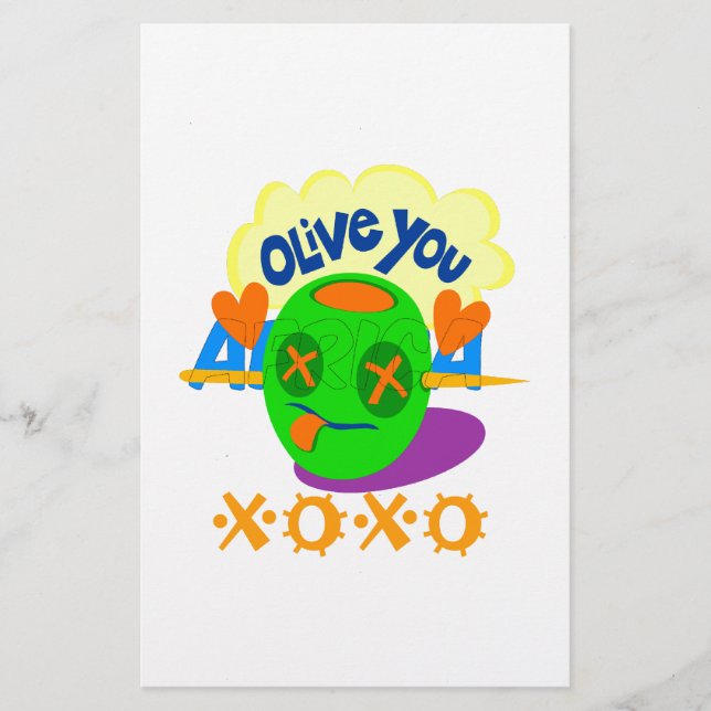 Ich Liebe Sie XOXO schöne phantastische Grafik Art Briefpapier (Vorderseite)