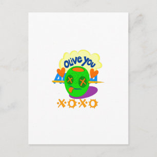 Ich Liebe Sie XOXO schöne phantastische Grafik Art Postkarte