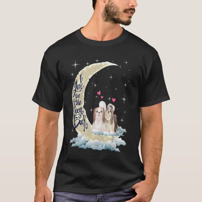 Ich Liebe Sie zu Moon Shih Tzu 01 T-Shirt (Vorderseite)