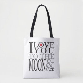 Ich Liebe Sie zum Mond und zurück Herz Schwarz und
