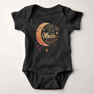 Ich Liebe Sie zum Mond und zurück - Niedliches Neu Baby Strampler