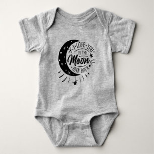 Ich Liebe Sie zum Mond und zurück - Niedliches Neu Baby Strampler