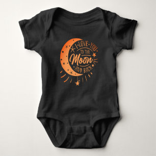 Ich Liebe Sie zum Mond und zurück - Niedliches Neu Baby Strampler