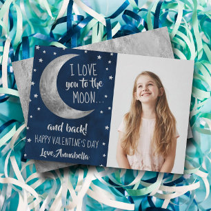 Ich Liebe Sie zum Mond und zurück Valentinstag Feiertagskarte