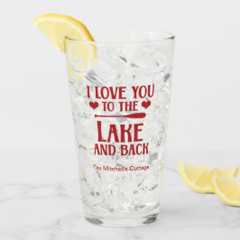 Ich Liebe Sie zum See und zurück - Valentinstag Glas