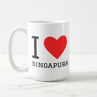 Ich liebe Singapur-Katze Kaffeetasse