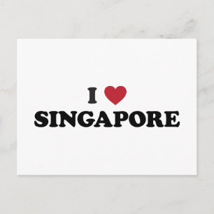 Ich liebe Singapur Postkarte