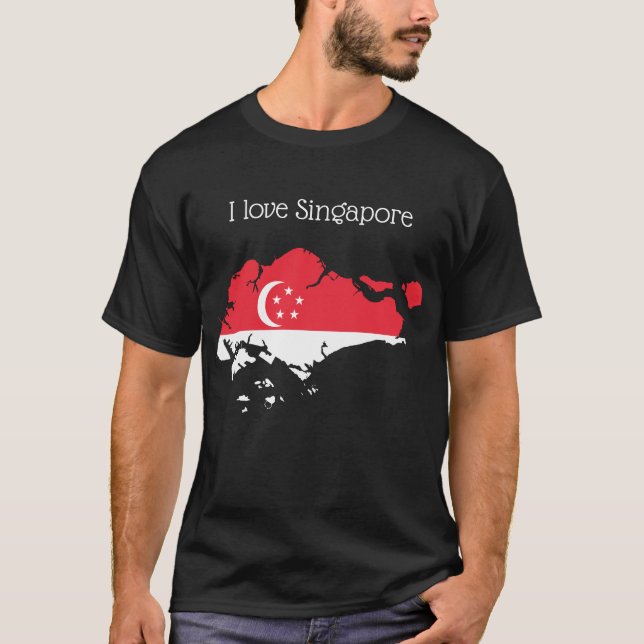 Ich liebe Singapur T-Shirt (Vorderseite)