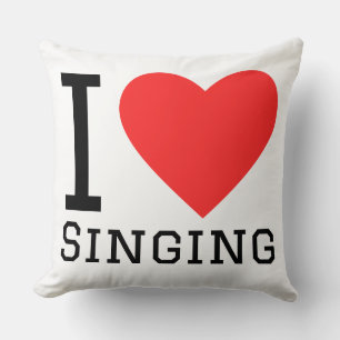 Ich liebe singen kissen