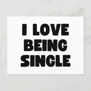 Ich Liebe Single Feiertagspostkarte