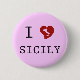 Ich liebe Sizilien Button