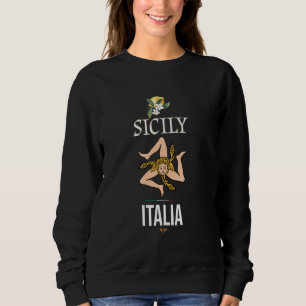 Ich liebe Sizilien, Sizilien Italien Illustration Sweatshirt