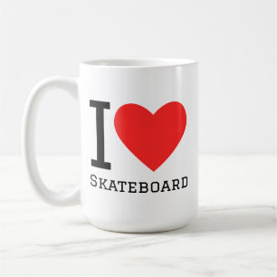 Ich liebe Skateboard Kaffeetasse