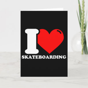 Ich liebe Skateboarding 1 Karte