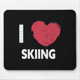 Ich liebe Skidesign für einen Skiliebhaber  Mousepad