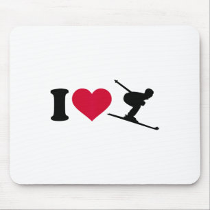 Ich liebe Skifahren _2 Mousepad