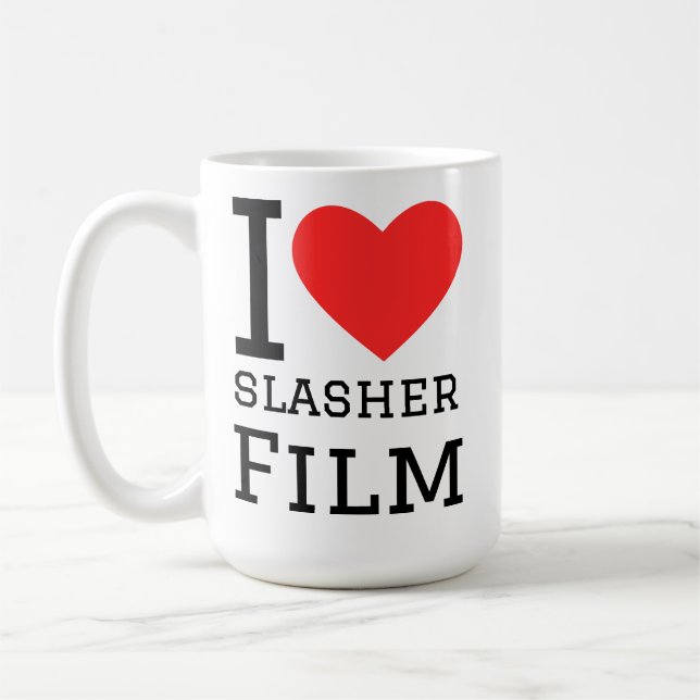 Ich liebe Slasher-Filme  Kaffeetasse (Links)