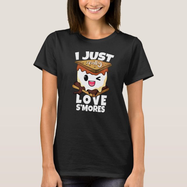 Ich liebe S'mores Camping Kleinkind Junge  Sm T-Shirt (Vorderseite)