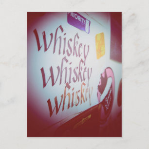 Ich liebe Snailmail - Whiskey Postkarte