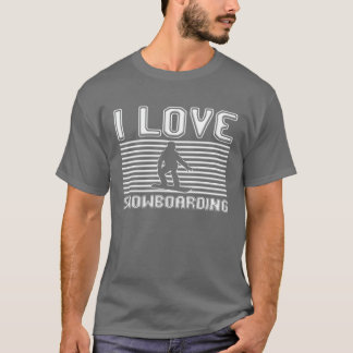 Ich liebe Snowboard-Freunde T-Shirt