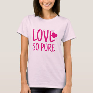 Ich Liebe so puristisches Paar Design T-Shirt