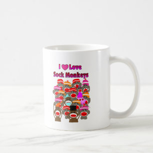 "ICH LIEBE-SOCKEN-AFFEN" Geschenke Kaffeetasse