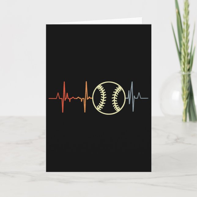 Ich liebe Softll Retro Softller Ekg  Karte (Vorderseite)