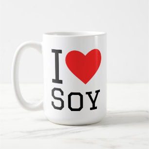 Ich liebe Soja Kaffeetasse