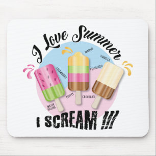 Ich Liebe Sommer - ich schreie !!! Mousepad