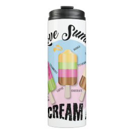 Ich Liebe Sommer - ich schreie !!! Urlaubszeit Thermosbecher