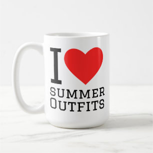 Ich liebe Sommer-Outfits Kaffeetasse