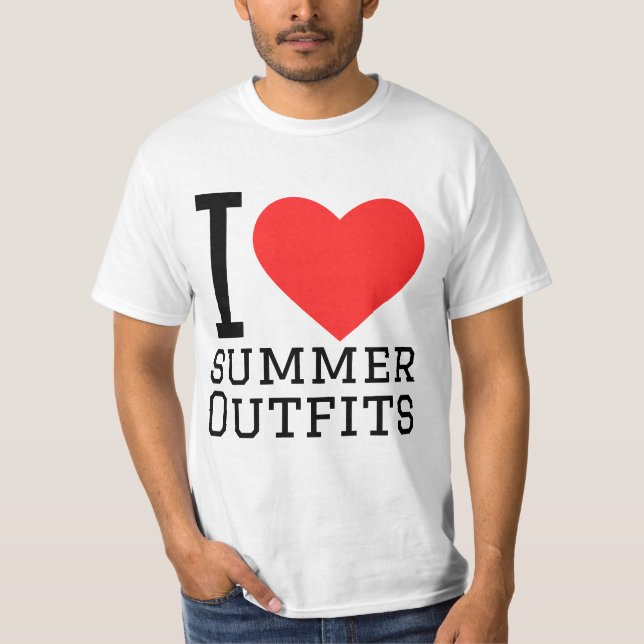Ich liebe Sommeroutfits T-Shirt (Vorderseite)