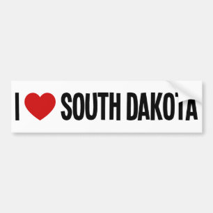 Ich liebe South Dakota ❤️ Aufkleber fürs Auto Autoaufkleber