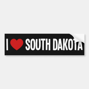 Ich liebe South Dakota ❤️ Aufkleber fürs Auto Autoaufkleber