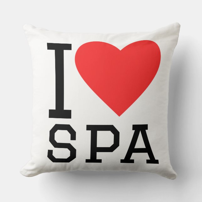 Ich liebe Spa  Kissen (Vorderseite)
