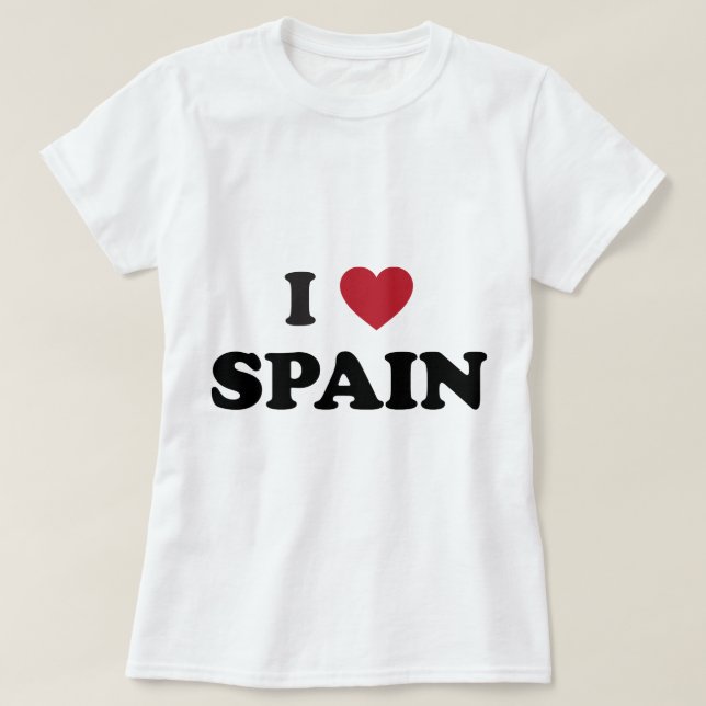 Ich liebe Spanien T-Shirt (Design vorne)