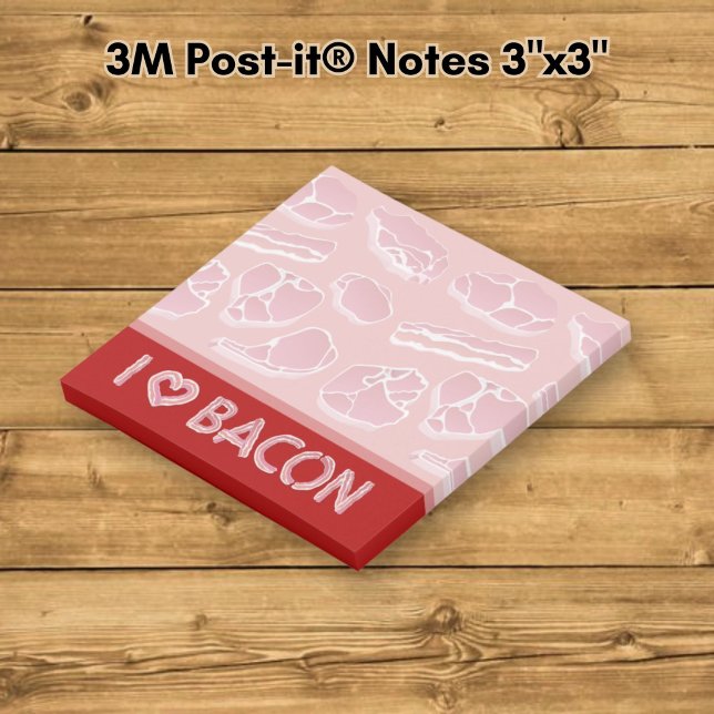 Ich liebe Speck Post-it Klebezettel (Von Creator hochgeladen)