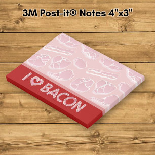 Ich liebe Speck Post-it Klebezettel