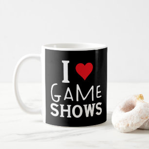 Ich liebe Spielshows, lustiger Spruch für Spielsho Kaffeetasse