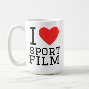 Ich liebe Sportfilm Kaffeetasse