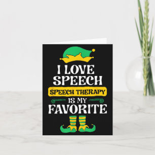 Ich liebe Sprache Sprachtherapie ist mein Favorit  Karte