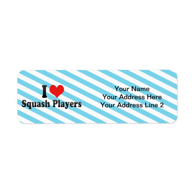 Ich Liebe Squash-Spieler (Vorne)