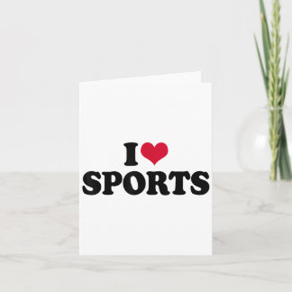 Ich liebe Srts Fitness Motivation  Karte