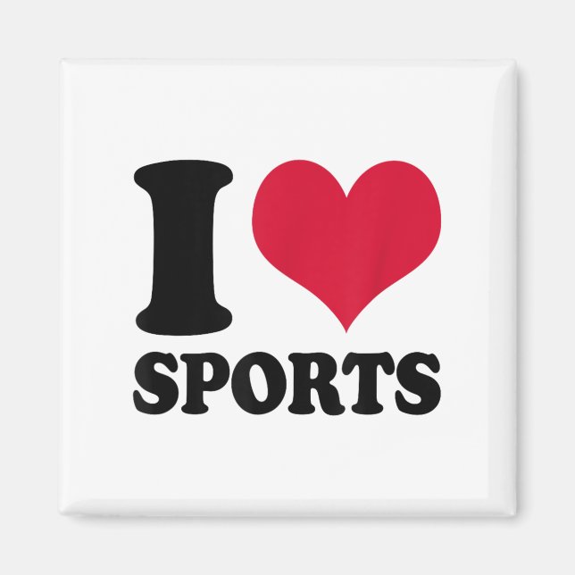 Ich liebe Srts Fitness-Motivation  Magnet (Vorne)