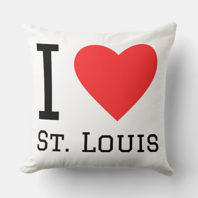 Ich liebe St. Louis Kissen (Vorderseite)